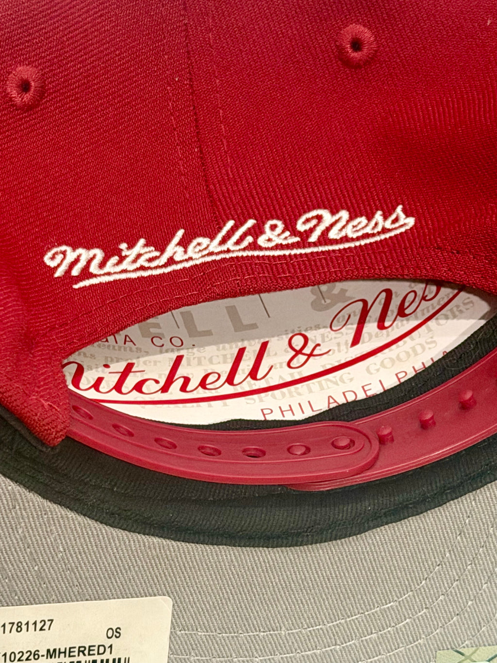 Miami Heat Mitchell & Ness Custom Crystal Jumbo Logo Snapback Hat