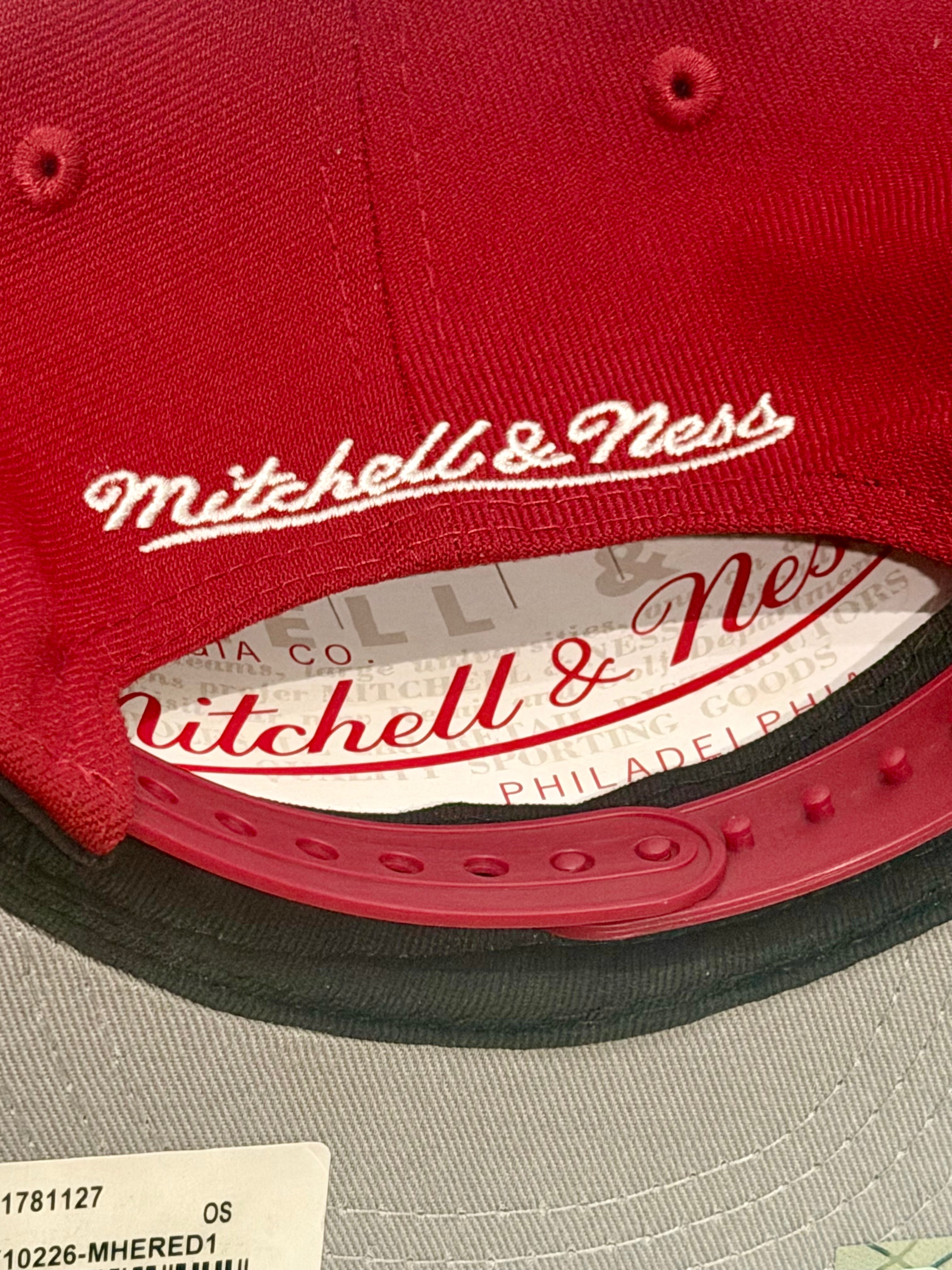Miami Heat Mitchell & Ness Custom Crystal Jumbo Logo Snapback Hat