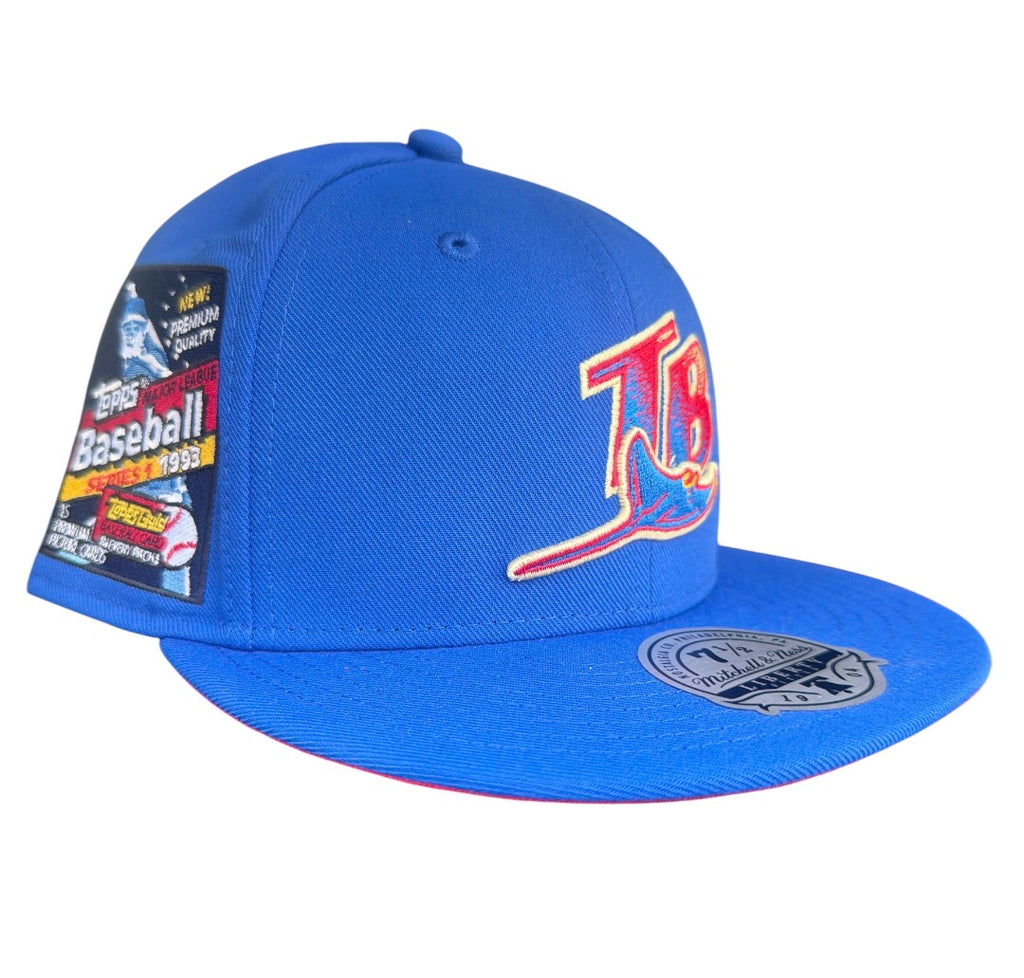 Tampa Bay Rays Mitchell & Ness x Topps Fitted Hat