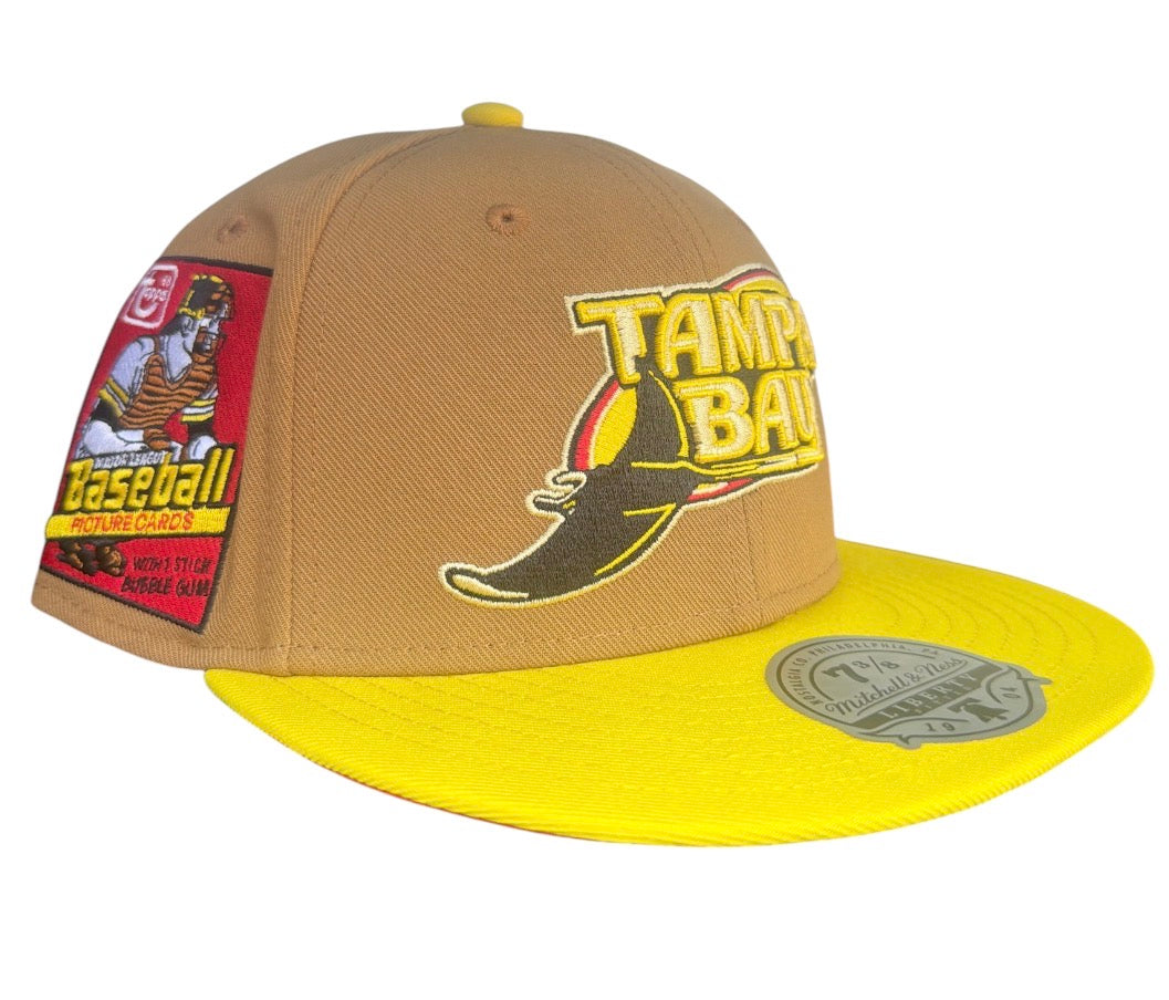 Tampa Bay Rays Mitchell & Ness x Topps Baseball Fitted Hat 1978