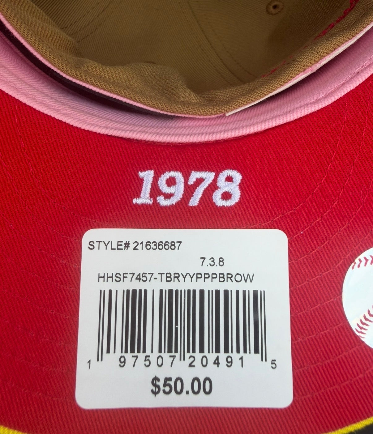 Tampa Bay Rays Mitchell & Ness x Topps Baseball Fitted Hat 1978