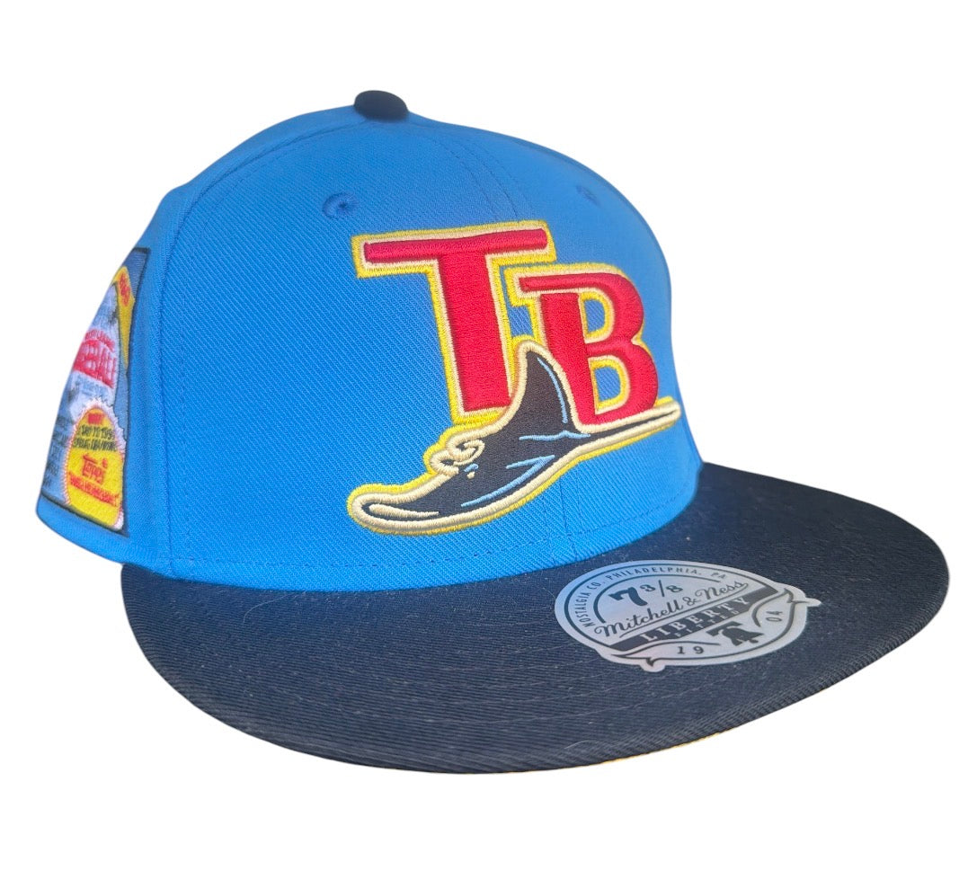 Tampa Bay Rays Mitchell & Ness x Topps Fitted Hat 1989