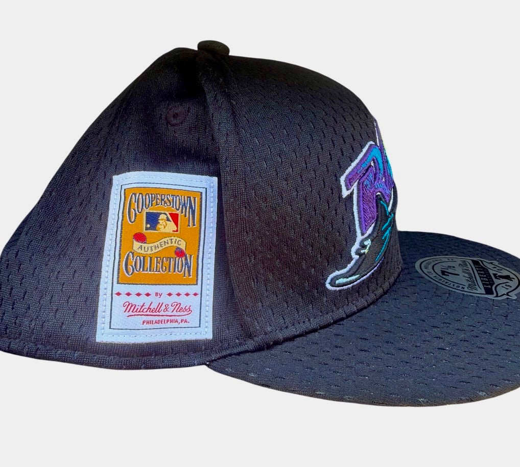 Tampa Bay Rays Mitchell & Ness Mesh Cooperstown Collection Fitted Hat