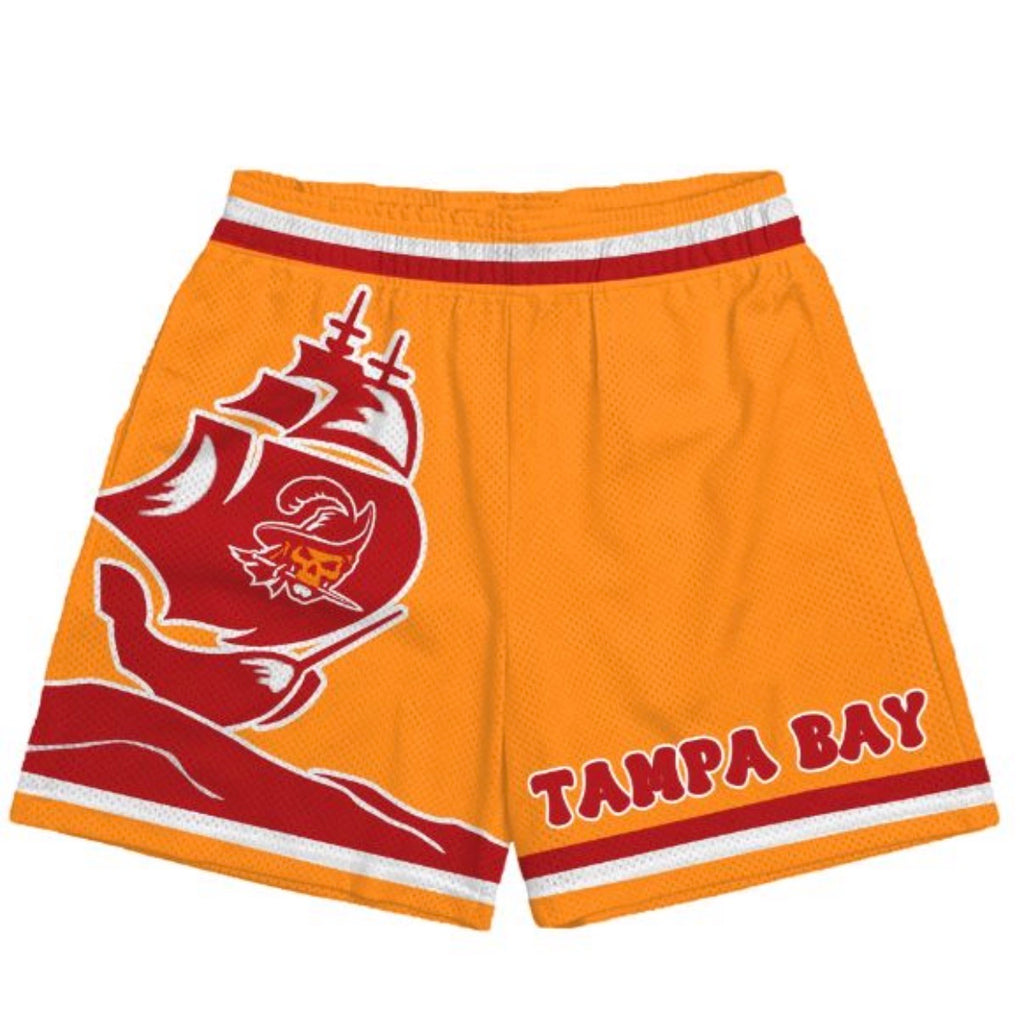 Tampa Bay Creamsicle Game Day Gear Retro Styled Mens Mesh Shorts