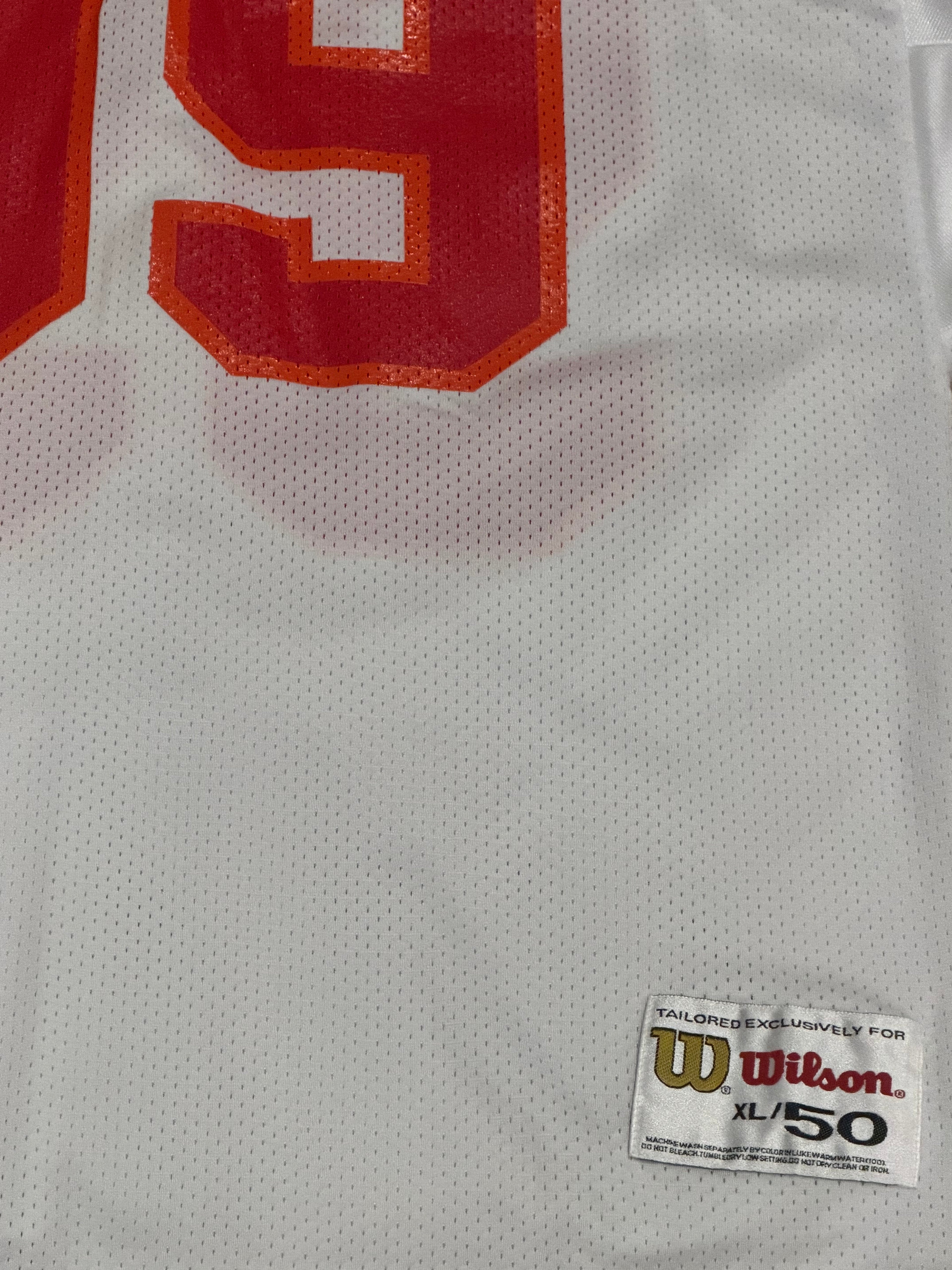Authentic Tampa Bay Buccaneers Wilson Creamsicle Vintage Mesh Jersey