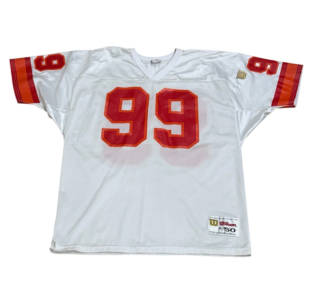 Authentic Tampa Bay Buccaneers Wilson Creamsicle Vintage Mesh Jersey