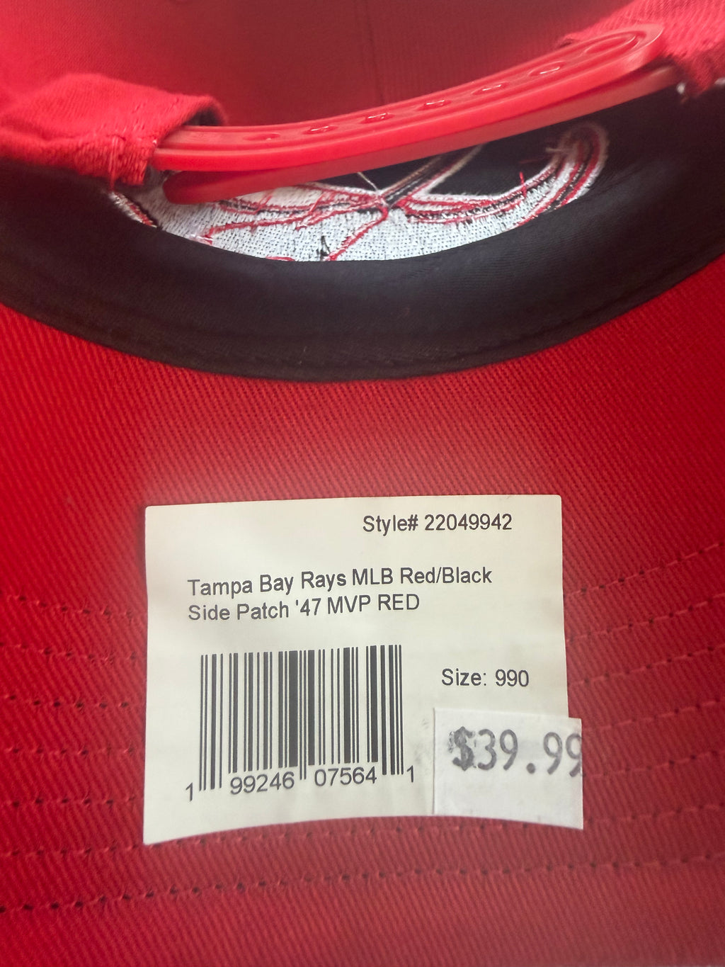 Tampa Bay Rays Red Out '47 Brand Snapback Hat