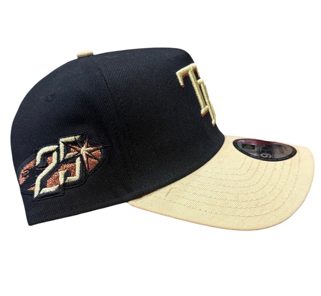 Tampa Bay Rays Khaki Copper 25yr New Era 9Forty A-Frame Snapback Hat
