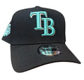 Tampa Bay Rays Aqua 25yr Sidepatch New Era 9Forty A-Frame Snapback Hat