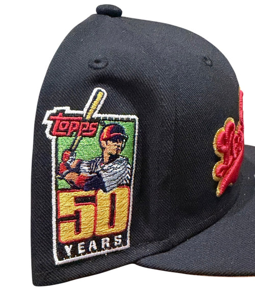 Los Angeles Dodgers Mitchell & Ness x Topps Baseball Fitted Hat