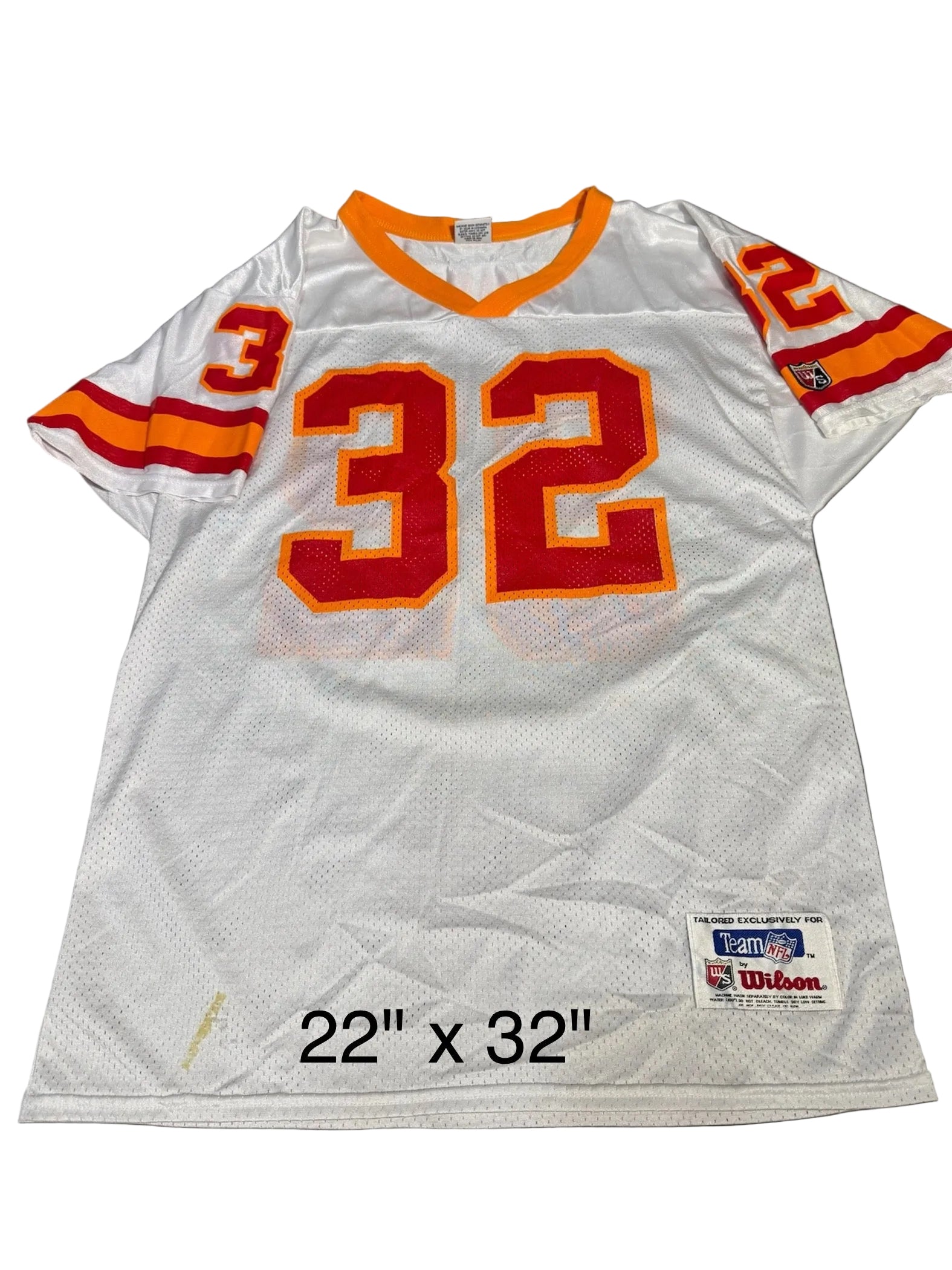 Deadstock Tampa Bay Buccaneers Authentic True Vintage Mesh Wilson Jersey Eric Rhett