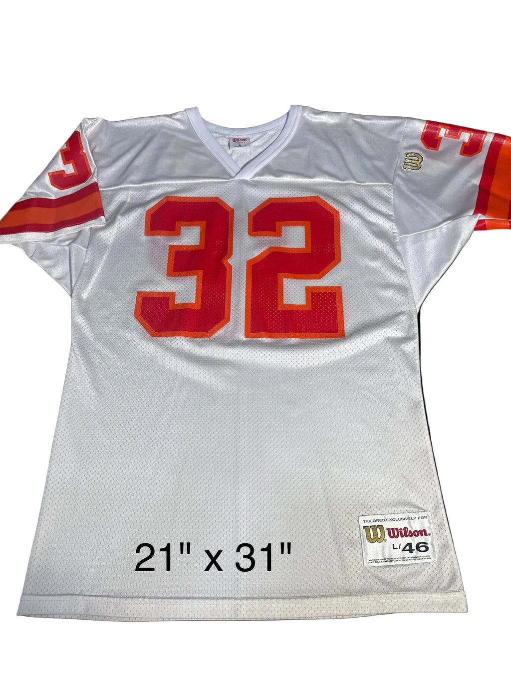 Tampa Bay Buccaneers True Authentic Vintage Mesh Creamsicle Wilson Jersey