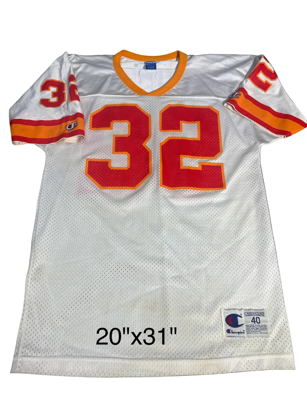 Tampa Bay Buccaneers True Vintage Creamsicle Mesh Champion Jersey