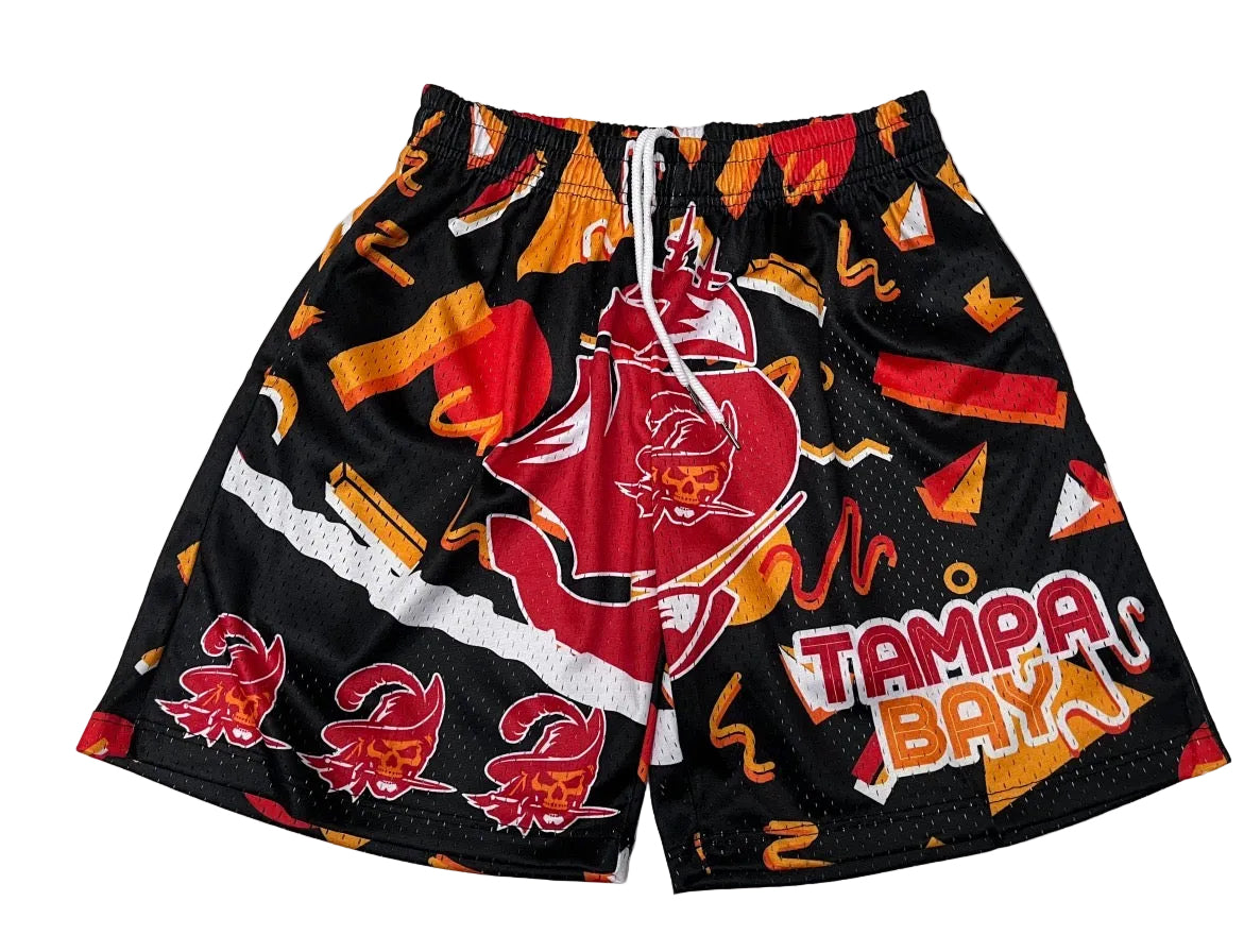 Tampa Bay Creamsicle Retro 90's Themed Mens Mesh Shorts