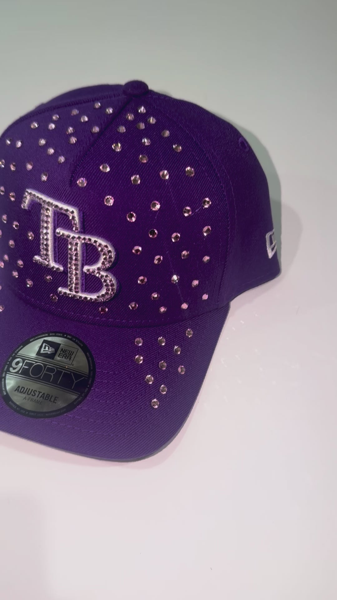 Tampa Bay Rays New Era 9Forty A-Frame Custom Crystal Snapback Hat